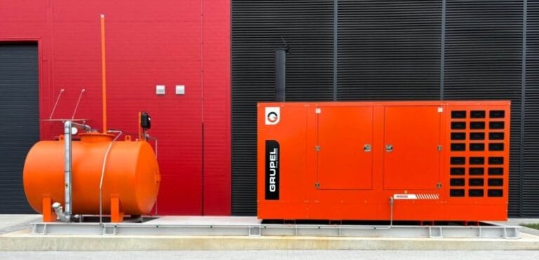 Gerador Grupel de 1000kVA para sala de caldeiras na Lituânia